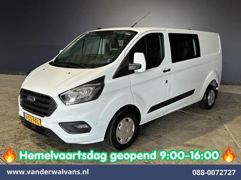 Ford Transit Custom 2.0 TDCI 131pk L2H1 Dubbele Cabine Euro6 Airco | 6-Zits | LED | Cruisecontrol | Parkeersensoren Achterklep, 2800kg trekvermogen