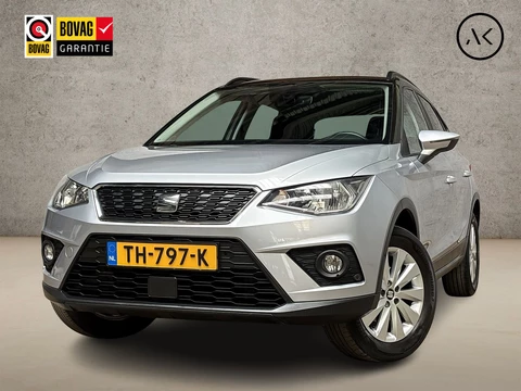 SEAT Arona 1.0 TSI Intense Sport (APPLE CARPLAY, GROOT NAVI, CLIMATE, KEYLESS, CAMERA, SPORTSTOELEN, ADAPTIVE CRUISE, GETINT GLAS, NIEUWE APK, NIEUWSTAAT)
