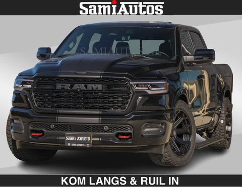 Dodge Ram Pick-Up Limited H.O 540HP 706Nm | De Meest Luxe en Volle in zijn Klasse | LUCHTVERING | HUD | Massage + Full Option | Comfortabele Dubbele Cabine met Royale 5 Zitplaatsen | BPM vrij | Nu Leverbaar uit Voorraad | Voorraad Nr 2300 - 7689 | De specialist in Amerikaanse pick‑ups in Nederland en Europa.
