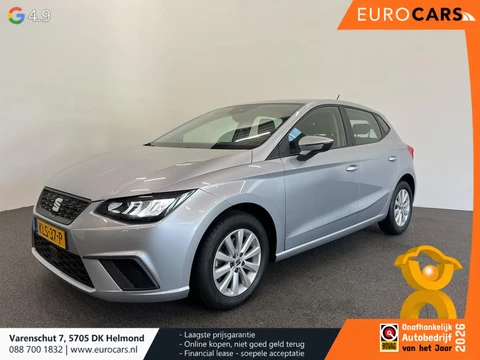 SEAT Ibiza 1.0 TSI 110 pk DSG Urban Silver Full LED Navi 9,2 inch CarPlay Climatronic PDC Cruise Lane Assist Front Assist DAB+ 15 inch LMV
