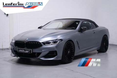 BMW 8-serie 840d xDrive High Executive HUD DAB Harman-Kardon Softclose driving-assist nachtzicht warmte-comfort pakket connected-service aircollar apple-carplay Frozen Bleustone met carbon inleg 21"LMV M-Pakket
