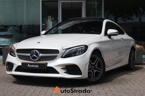 Mercedes C-Klasse Coupe 180 AMG-Line 156pk | Stoelverwarming | Pano | Multibeam | Keyless | 360 Camera 
