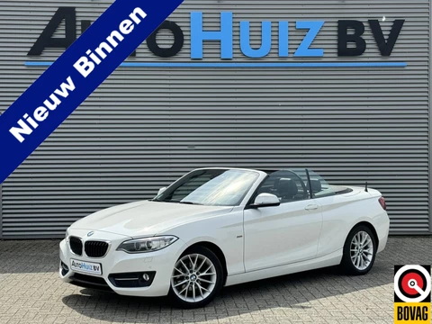 BMW 2 Serie Cabrio 218i Executive Sport Line Leer Navigatie PDC Xenon Climate Control Stuurverwarming Stoelverwarming