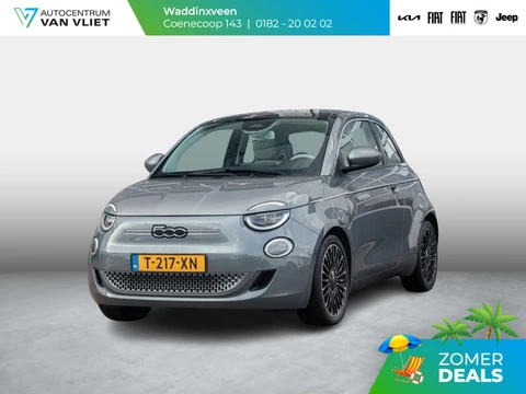 Fiat 500e La Prima 42 kWh | Clima | Leder | 17" | Winter Pack | Apple Carplay | BSM |