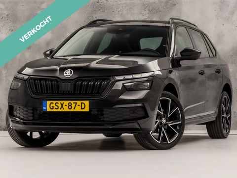 Škoda Kamiq 1.0 TSI Monte Carlo Automaat (PANORAMADAK, VIRTUAL COCKPIT, KUIPSTOELEN, APPLE CARPLAY, CAMERA, GETINT GLAS, ADAPTIVE CRUISE, KEYLESS, NIEUWSTAAT)