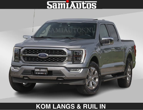 Ford F-150 PLATINUM | MASSAGE | PANO | GROOTSCHERM | COMFORT STOELEN | ADAPTIVE CRUISE | DC | DUBBELE CABINE | FACELIFT MODEL | GROOT SCHERM | 5 PERSOONS | DC | DASH CAM | MASSAGE | | De specialist in Amerikaanse pick‑ups in Nederland en Europa.