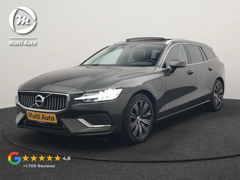 Volvo V60 T6 Recharge AWD Inscription PHEV 340pk | Panodak | Adaptive Cruise | Camera | Stoelen & Stuur Verwarmd | Keyless | Blis | Apple Carplay | Navigatie | DAB | Virtual | 18"L.M | Plug In Hybrid |
