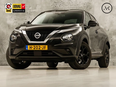 Nissan Juke 1.0 DIG-T N-Connecta Black Sport (APPLE CARPLAY, NAVIGATIE, CLIMATE, CAMERA, SPORTSTOELEN, GETINT GLAS, CRUISE, NIEUWSTAAT)