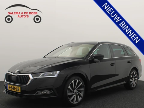 Skoda Octavia Combi 1.5 e-TSI Business Edition Plus AUTOMAAT / COGNAC LEDER / MATRIX LED / STOELVERW / TREKHAAK / CARPLAY / KEYLESS / NAVI / CLIMA / NL-AUTO