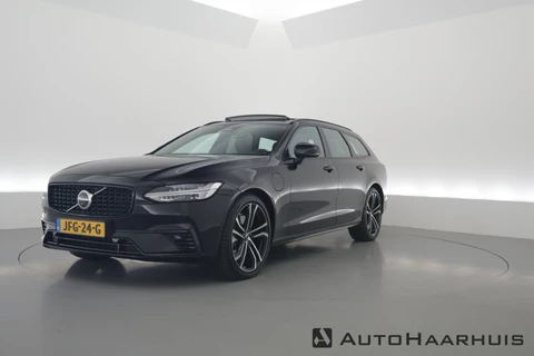 Volvo V90 T8 Recharge Ultra Dark | Luchtvering | Pano | HUD | Elek. Trekhaak | Harman Kardon | Memory seats