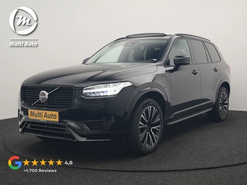 Volvo XC90 T8 Recharge AWD Plus Dark 7 Persoons LONG RANGE PHEV 455pk Dealer O.H. | Trekhaak Af Fabriek | Panodak | Adaptive Cruise | 360 Camera | Harman / Kardon | Lederen Sportstoelen Memory & Verwarmd | Stuur Verwarmd | Google Assistent | Apple Carplay | Keyless | Plug In Hybrid |