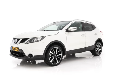 Nissan QASHQAI 1.2 Tekna *PANO | LEATHER | TOPVIEW | BLINDSPOT | LED-LIGHTS | NAVI-FULLMAP | HEATED-COMFORTSEATS | KEYLESS | DAB+ | PRIVACY-GLASS | ECC | AMBIENTLIGHT | LANE-ASSIST | PDC | TOWBAR | 19''ALU*