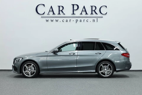 Mercedes-Benz C-klasse Estate 180 AMG Line LED/SFEER/PANORAMADAK/LEDER+S.VERWARMING/LMV/CRUISE/ECC/12 MDN GARANTIE!