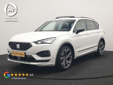 SEAT Tarraco 1.4 TSI e-Hybrid FR PHEV 245pk Dealer O.H | Trekhaak Af Fabriek | Panodak | 360 Camera | Adaptive Cruise | Sportstoelen Memory & Verwarmd | BLIS | Apple Carplay | Travel Assist | Keyless | Navigatie | Virtual | DAB | 20" L.M | Plug In Hybrid |