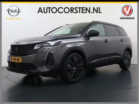 Peugeot 5008 131PK GT 7-Persoons Adap.Cruise 360°Camera 3D-Navi Ecc Apple Carplay Android Auto Keyless Black Pack Pdc Regen-Lichtsensor Privacy Glas Lmv Full-Led Isofix DAB Bluetooth Lane Assist Dodehoekdetectie 1e Eigenaar Dealeronderhouden Origineel Nederlandse Auto