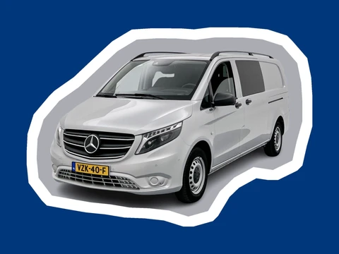 Mercedes-Benz Vito 114 CDI Extra Lang Dubbele Cabine Schuifdeur L+R Led Trekhaak 2500kg Apple Carplay/Android Auto Betimmering Cruise Control