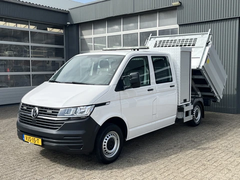 Volkswagen Transporter 2.0 TDI L2H1 DC 30 Dubbele cabine open laadbak Airco Cruise controle trekhaak 2200kg trekgewicht Telefoonverbinding