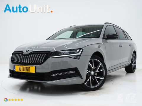 Škoda Superb Combi 1.4 TSI iV Sportline | Leder/Alcantara | Trekhaak | Carbon | Memory | Sfeerlicht | Keyless | Adaptive Cruise
