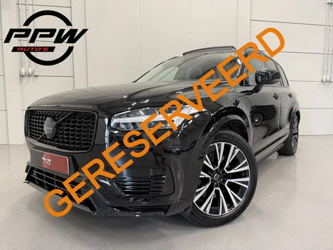 Volvo XC90 T8 Recharge AWD R-Design PANO/LUCHTVERING/TREKHAAK/SOH 98%/H&K/MEMORY/ZWART LEER/GOOGLE/CARPLAY/ACC/PILOT-ASSIST/20"/PRIVACY/VOLLEDIG VOLVO DEALER HISTORIE