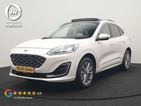Ford Kuga 2.5 Vignale PHEV 225pk Dealer O.H. | Trekhaak Afn. | Panodak | Adaptive Cruise | Head Up | 360 Camera | Bang & Olufsen | Lederen Sportstoelen Memory & Verwarmd | Keyless | Achterbank Verwarmd | Blis | Stuur Verwarmd | Navigatie | DAB | Plug In Hybrid |