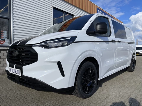 Ford Transit Custom 320 2.0 TDCI 130pk L2H1 Sport originele DC 5 persoons / rijklaar € 42.950 ex btw / lease vanaf € 769 / 18 inch velgen 4 seizoenen banden / nieuwe bus BPM vrij !
