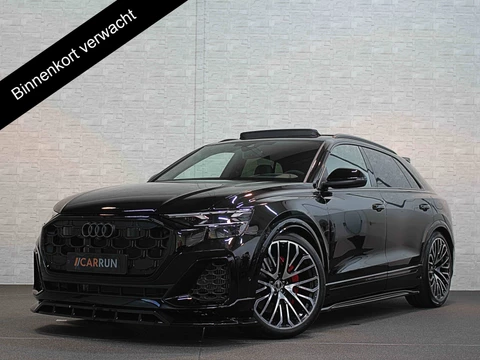 Audi Q8 60e 490pk Full Options! RS Massage Seats | 4WS | OLED | Laser-LED | Carbon | Ventilatie | Valcona Leder+ Pakket | B&O Sound | 23'' | Alcantara hemel | Head-Up | Soft-Close | Panodak | 2x Memory | Trekhaak | Keyless-Entry | Luchtvering | Nw.Pr. 160.000,= | Fabrieksgarantie | Direct rijden.