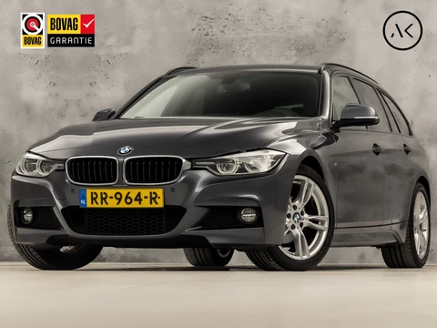 BMW 3 Serie 320i M Sport High Executive 184Pk Automaat (GROOT NAVI, DEALER ONDERHOUDEN, CLIMATE, LEDER, STOELVERWARMING, SPORTSTOELEN, PARKEERSENSOREN, GETINT GLAS, NIEUWSTAAT)