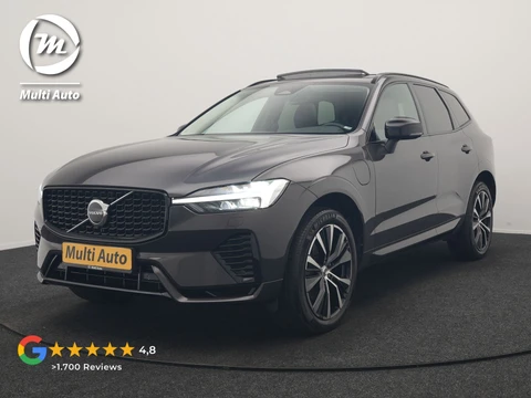Volvo XC60 T6 PHEV AWD R-Design 350pk Dealer O.H | Trekhaak Af Fabriek | Panodak | Adaptive Cruise | Harman / Kardon | Camera | Lederen Sportstoelen Memory & Verwarmd | Keyless | Apple Carplay | Pilot Assist | Google Assistant & Maps | Stuurverwarming | Virtual | Navigatie | DAB | 20"L.M | Plug In Hybrid |