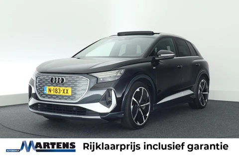 Audi Q4 e-tron 50 quattro 299pk Launch S Competition 77 kWh SOH 88% Sonos Head-Up Camera Keyless Leder Memory Virtual Cockpit Navigatie Panoramadak S-Line