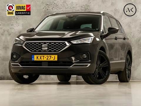 SEAT Tarraco 1.4 TSI e-Hybrid PHEV Xcellence 245Pk Automaat (PANORAMADAK, SOH 86,3%, MEMORY SEAT, DEALER ONDERHOUDEN, LEDER, ZWART HEMEL, APPLE CARPLAY, KEYLESS, STUUR/STOELVERWARMING, 360 CAMERA, GETINT GLAS, DRIVE MODE, NIEUWSTAAT)