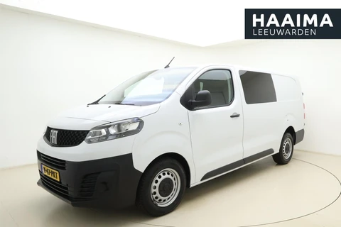 Fiat Scudo 2.0 MultiJet L3H1 DC Business Pro | Dubbele cabine | 6-Zits | Airco | Apple Carplay/Android Auto | Cruise control | DAB | Parkeersensoren | Zijschuifdeur