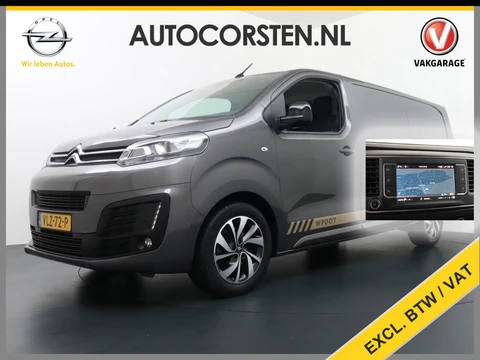 Peugeot Expert 2.0D 145pk XL L3H1 3-Persoons Navi Apple Carplay Android Auto Cruise Pdc 2X Schuifdeur Cruise DAB+ Bordherkenning WiFi Citroen Connect Regen/Lichtsensor Dodehoeksensor SpoorAssist Voorruit+Wisserverwarmd 1e Eigenaar Euro 6 370Nm koppel