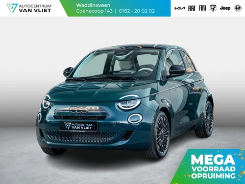 Fiat 500 Hybrid La Prima | Clima | LED | PDC | JBL Premium Audio | 17" | Camera | Canneloni Ivory/Piombo interieur