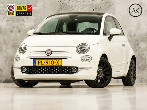 Fiat 500 0.9 TwinAir Turbo Lounge (NAP, PANORAMADAK, VIRTUAL COCKPIT, NAVIGATIE, CLIMATE, PARKEERSENSOREN, SPORTSTOELEN, CRUISE, LM VELGEN, NIEUWE APK, NIEUWSTAAT)