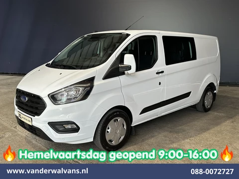 Ford Transit Custom 2.0 TDCI 130pk L2H1 Dubbele Cabine Euro6 Airco | 6-Zits | Camera | Navigatie | Apple Carplay | Cruisecontrol LED, Android Auto, Stoelverwarming, Verwarmde voorruit, Parkeersensoren, Achterklep, 2800kg trekvermogen