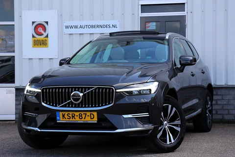 Volvo XC60 2.0 T6 Plug-in hybrid AWD Longe Range*Perfect Volvo Onderh.*Leder/Pano/Camera/Keyless Entry+Go/Elek. Klep/LED/DAB/Rijstrook/Parkeersens.V+A/18 inch LM*