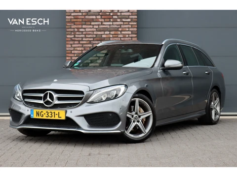 Mercedes-Benz C-Klasse Estate 180 AMG Sport Edition | Dealer onderhouden | Zonnerollo's | Navigatie | Stoelverwarming | Leder | Cruise Control |