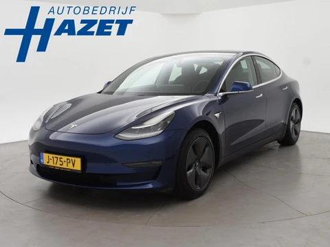 Tesla Model 3 LONG RANGE AWD 75 kWh + TREKHAAK AFNEEMBAAR | PANORAMA | ZWART LEDER | STOELVERW. V+A