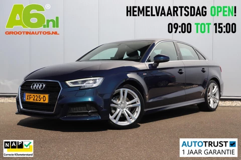 Audi A3 Limousine 35 TFSI CoD Sport S Line Edition Automaat Half Leder 18 inch LMV Navigatie LED Stoelverwarming Clima Cruise Parkeersensor