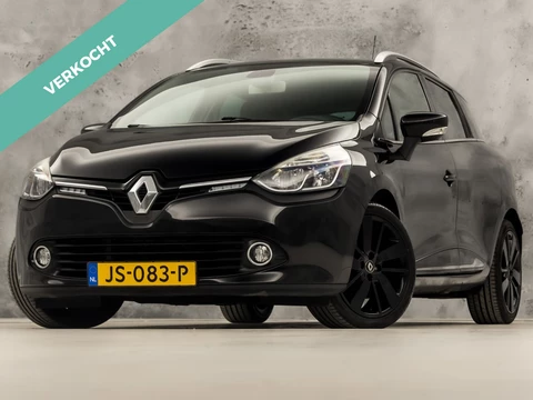 Renault Clio Estate 1.2 Black Iconic Automaat (NAVIGATIE, BLACK PACK, CLIMATE, LEDER, CAMERA, SPORTSTOELEN, GETINT GLAS, LM VELGEN, BASS REFLEX, CRUISE, NIEUWSTAAT)