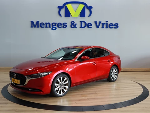 Mazda 3 2.0 e-SkyActiv-X M Hybrid 186 Luxury Airco ECC | Trekaahk | Bose | Memory | 360 Camera | Stuur\Stoel Verwarming | Leder | Apple Carplay | NAP