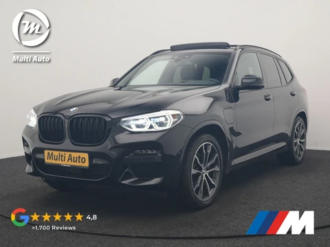 BMW X3 xDrive30e M Sport PHEV 293pk Dealer O.H. | SOH 86,7% | Trekhaak Af Fabriek | Panodak | Adaptive Cruise | 360 Camera | Harman / Kardon | Lederen Sportstoelen Memory & Verwarmd | BLIS | Keyless | Sfeerverlichting | Stuur Verwarmd | | Plug In Hybrid |