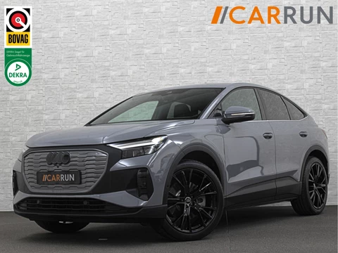 Audi Q4 Sportback e-tron 40 77 kWh RS-Leder | Uniek Interieur! | ACC | 96% SOH | Sportstoelen | Stuurverwarming | 3-Zone Clima | Carplay | Getint Glas | Camera | Standkachel | LED | Dodehoek | Virtual-Cockpit | Navi |