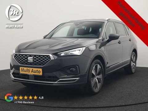 SEAT Tarraco 1.4 TSI e-Hybrid Xcellence PHEV 245pk Dealer O.H. | Trekhaak Af Fabriek | Adaptive Cruise | Camera | Alcantara Sportstoelen Verwarmd | Apple Carplay | Keyless | Blis | Stuur Verwarmd | Navigatie | DAB | Plug In Hybrid |