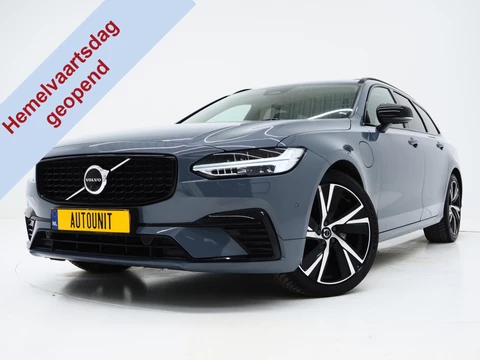 Volvo V90 2.0 T6 Plug-in hybrid AWD Plus Dark Long Range | Panoramadak | Pilot Assist | Trekhaak | Leder | Harman/Kardon | 360 | Keyless | Carplay