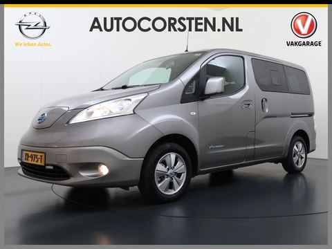 Nissan e-NV200 Evalia 40kWh Automaat 2X Schuifdeur 5-Persoons Camera Stoel+Stuurverwarming Navi DAB Connect Edition SOH 89% Regen-Lichtsensor Cruise Control Bluetooth Privacy Glas Isofix Lmv 15" 1e Eigenaar Dealeronderhouden Origineel Nederlandse Auto