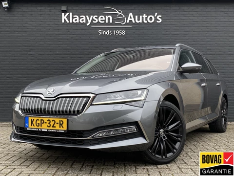 Škoda Superb Combi 1.4 TSI iV 218 pk Business Edition Plus AUT. | 1e eigenaar | navigatie | panoramadak | trekhaak | leder interieur