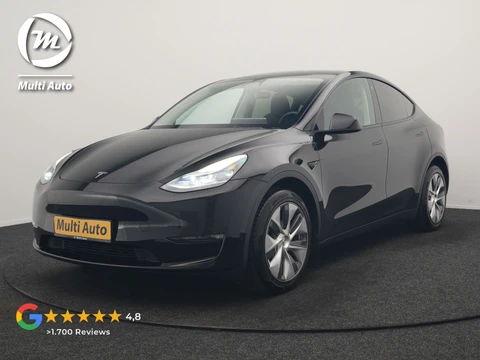 Tesla Model Y Long Range AWD 75 kWh 441pk | Full Self-Driving Capability | Panodak | Adaptive Cruise | Lederen Sportstoelen Memory & Verwarmd | Camera | Navigatie |
