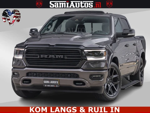 Dodge Ram Pick-Up SPORT LARAMIE 5.7 V8 HEMI | LUCHTVERING | 2023 | PANODAK | GROOTSCHERM | DC | TOP KLEUR GRANITE | CREW CAB | DUBBELE CABINE | 5 PERSOONS |