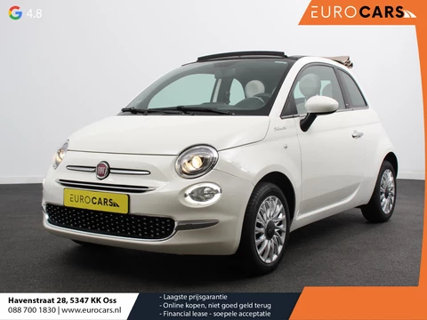 Fiat 500 C 1.0 Hybrid Dolcevita Half lederen bekleding Climate control Cruise control Parkeersensoren achter Lichtmetalen velgen Apple Carplay/ Android Auto